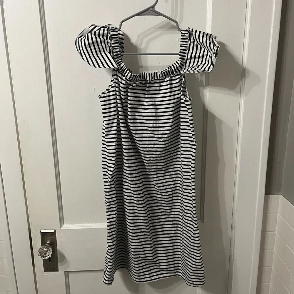 J. Crew Black and White Dress